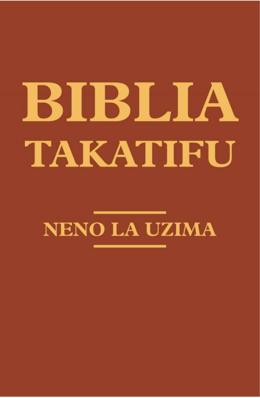 cover of BIBLIA NENO TAKATIFU